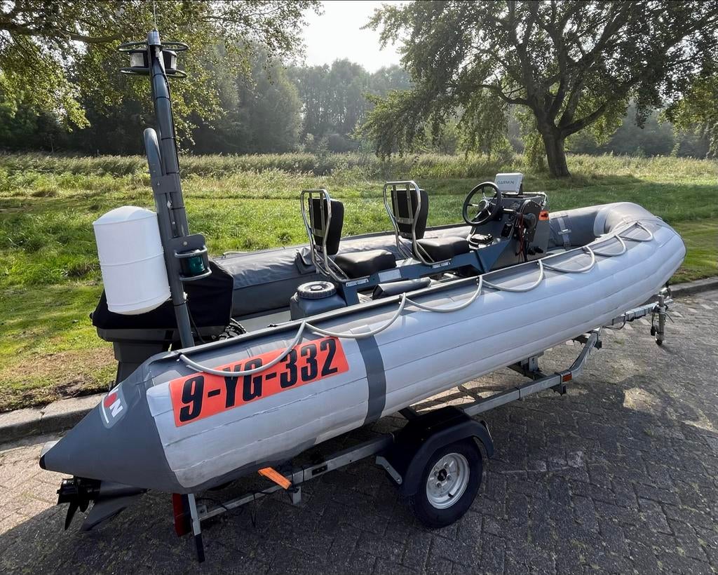 Avon SR4.7 RIB COMPLETE SET - vaarklaar, Watersport en Boten, Gebruikt, Benzine, Minder dan 70 pk, Overige materialen