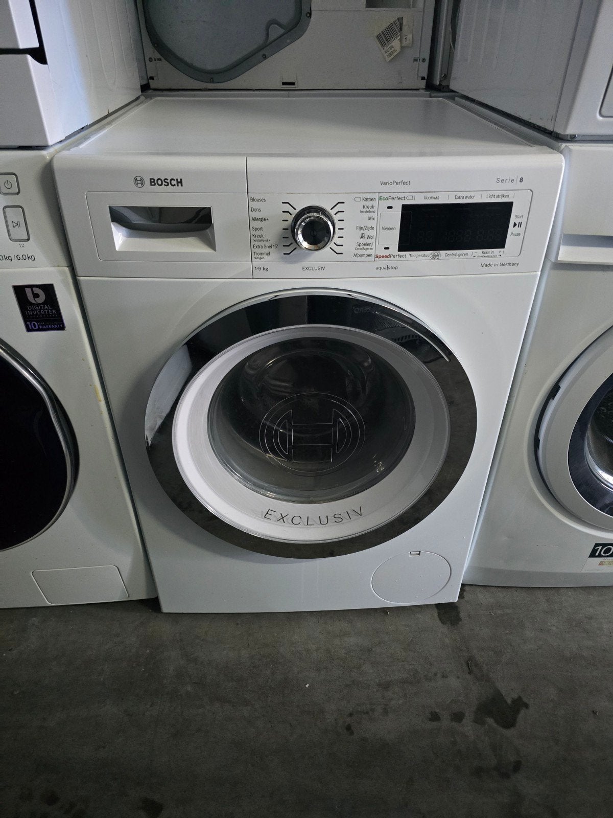 Prachtige Bosch Serie8 wasmachine! 9KG! Kan ook als set!🚚✅️, Bosch, 1200 tot 1600 toeren, 8 tot 10 kg, Ophalen of Verzenden