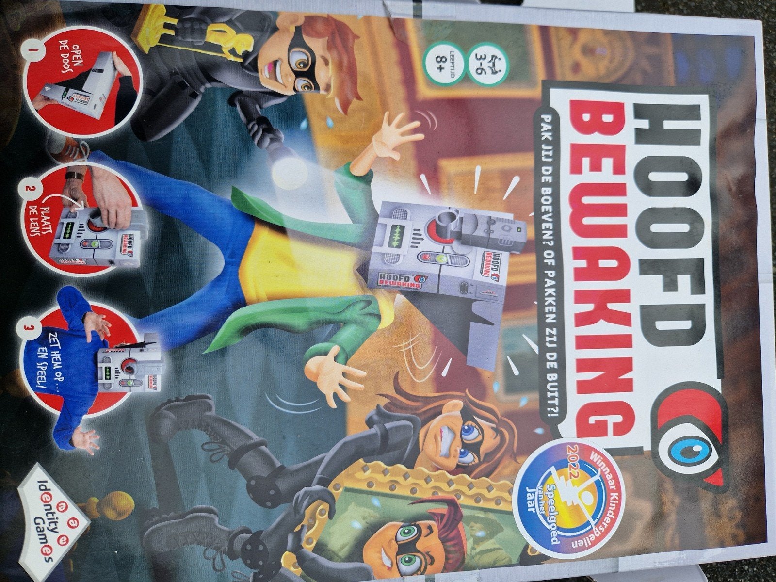 Hoofdbewaking: Pak jij de boeven? Spel van Identity Games, Ophalen, Zo goed als nieuw, Jongen of Meisje