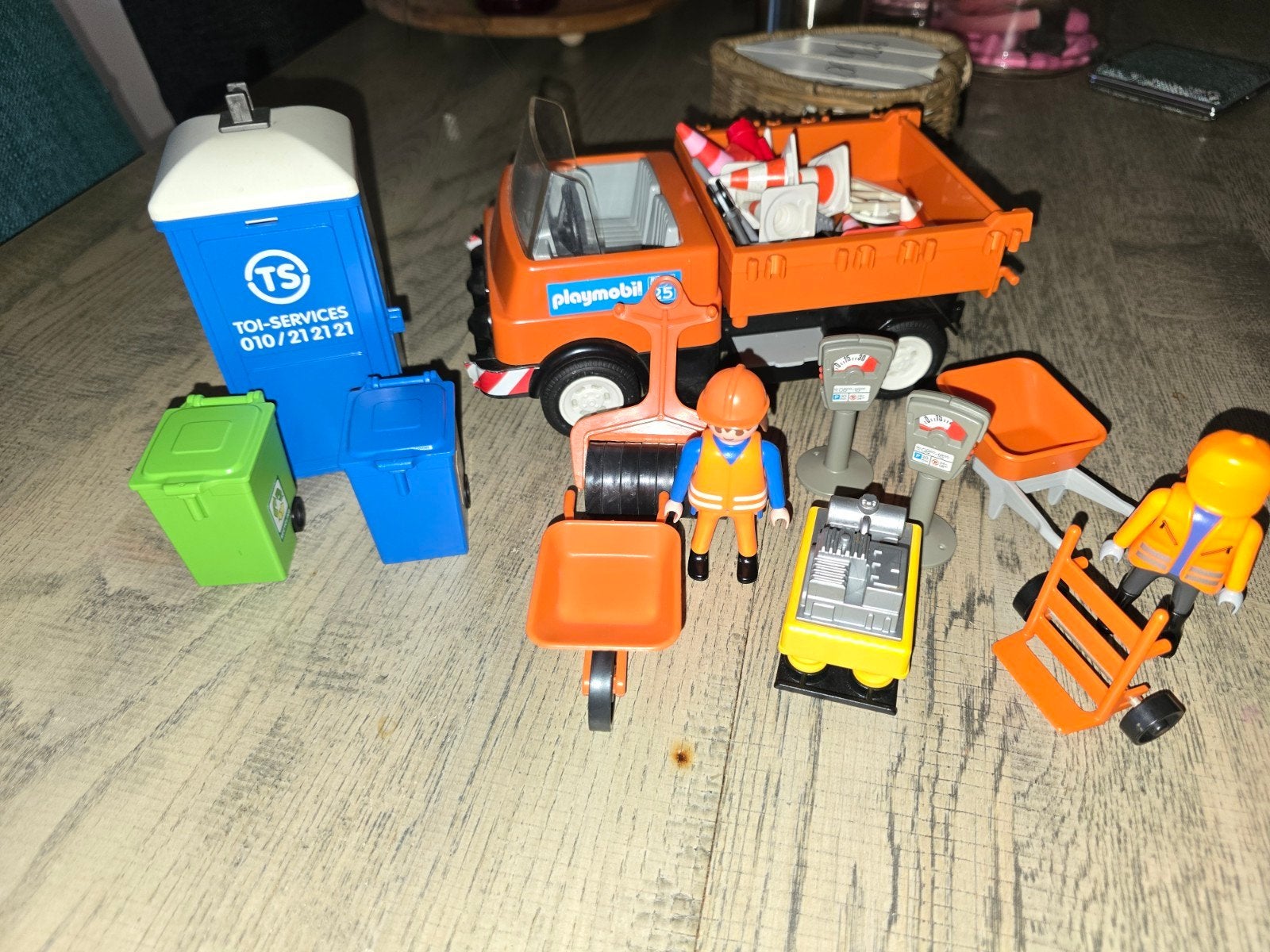 Playmobil bouwplaats set met vrachtwagen en accessoires, Ophalen