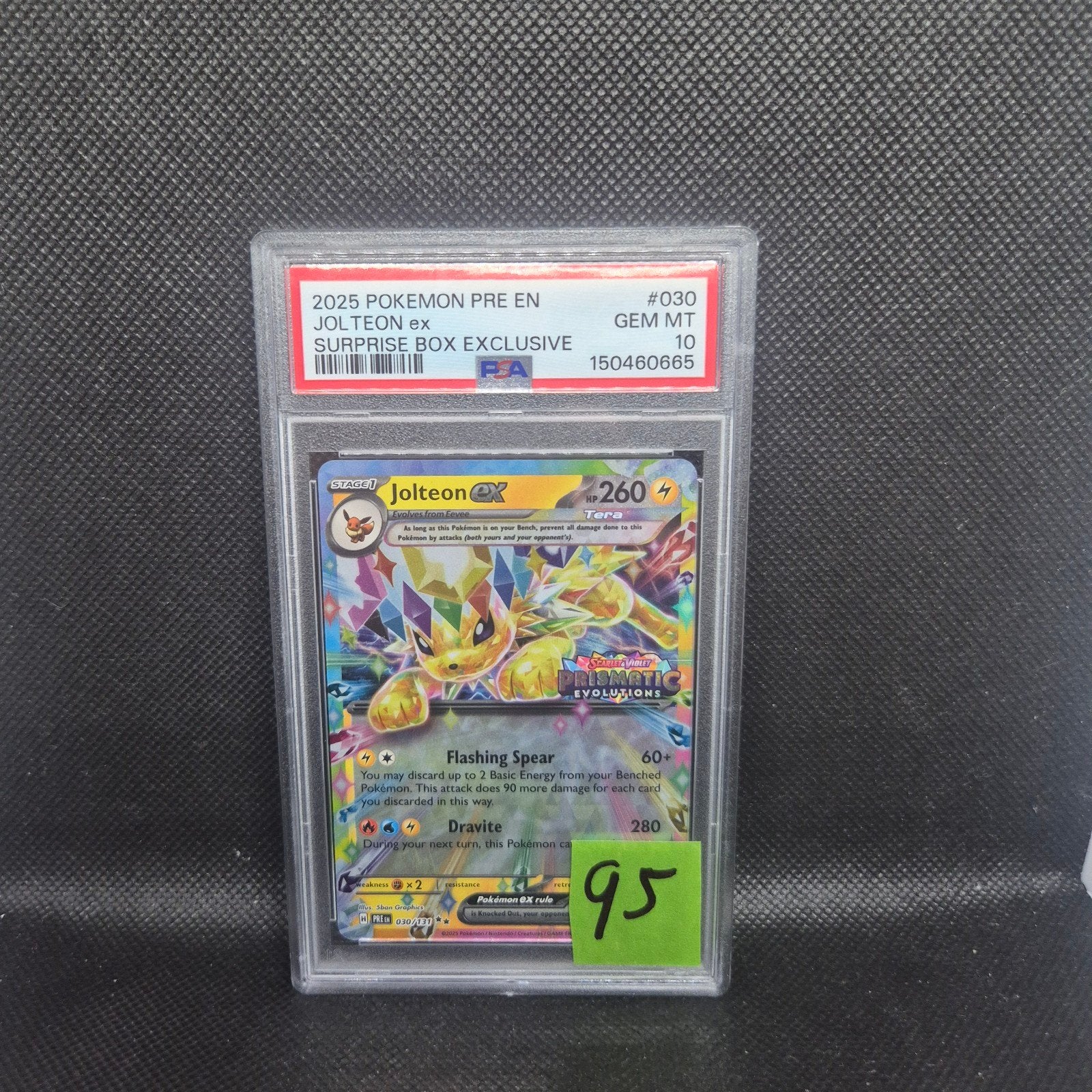 Jolteon ex Surprise Box Exclusive PRE EN PSA 10, Ophalen of Verzenden