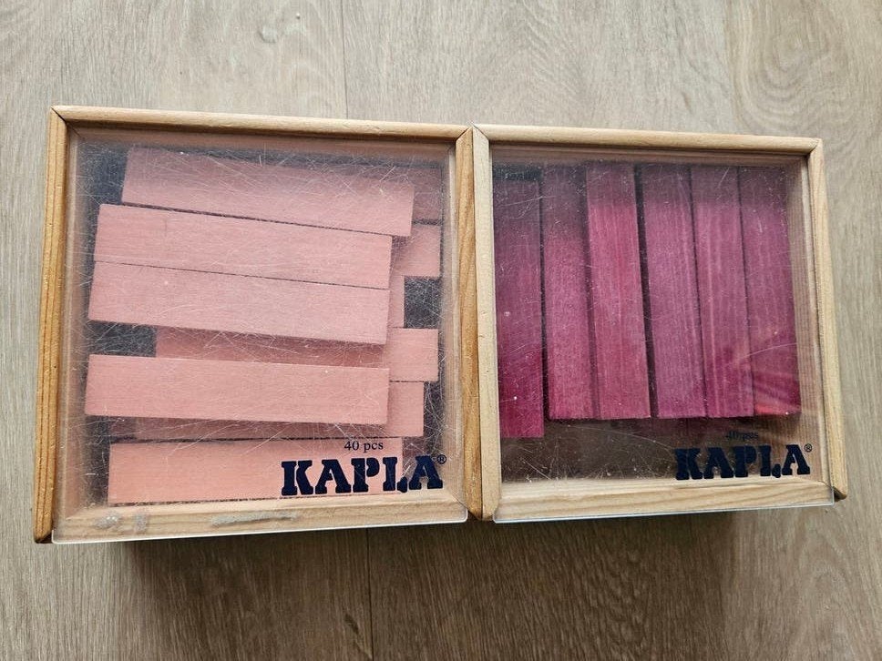 Kapla lichtroze en paarsroze - 2x 40 stuks, Kinderen en Baby's, Ophalen of Verzenden, Gebruikt, Overige merken