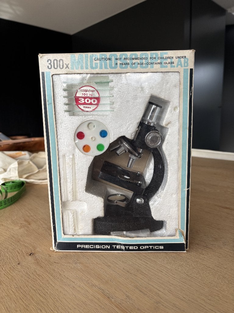 Vintage TACON 300x Microscope Lab, Ophalen of Verzenden, Gebruikt, Minder dan 400x, Biologische microscoop