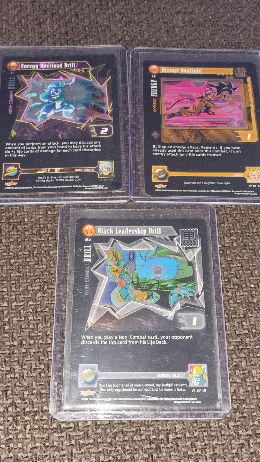 Dragon Ball GT Kaarten - Zeldzame Collectie, Ophalen of Verzenden, Zo goed als nieuw, Meerdere kaarten