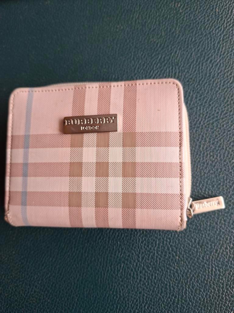Burberry dames portemonnee rose/ruit, Ophalen of Verzenden, Zo goed als nieuw, Roze