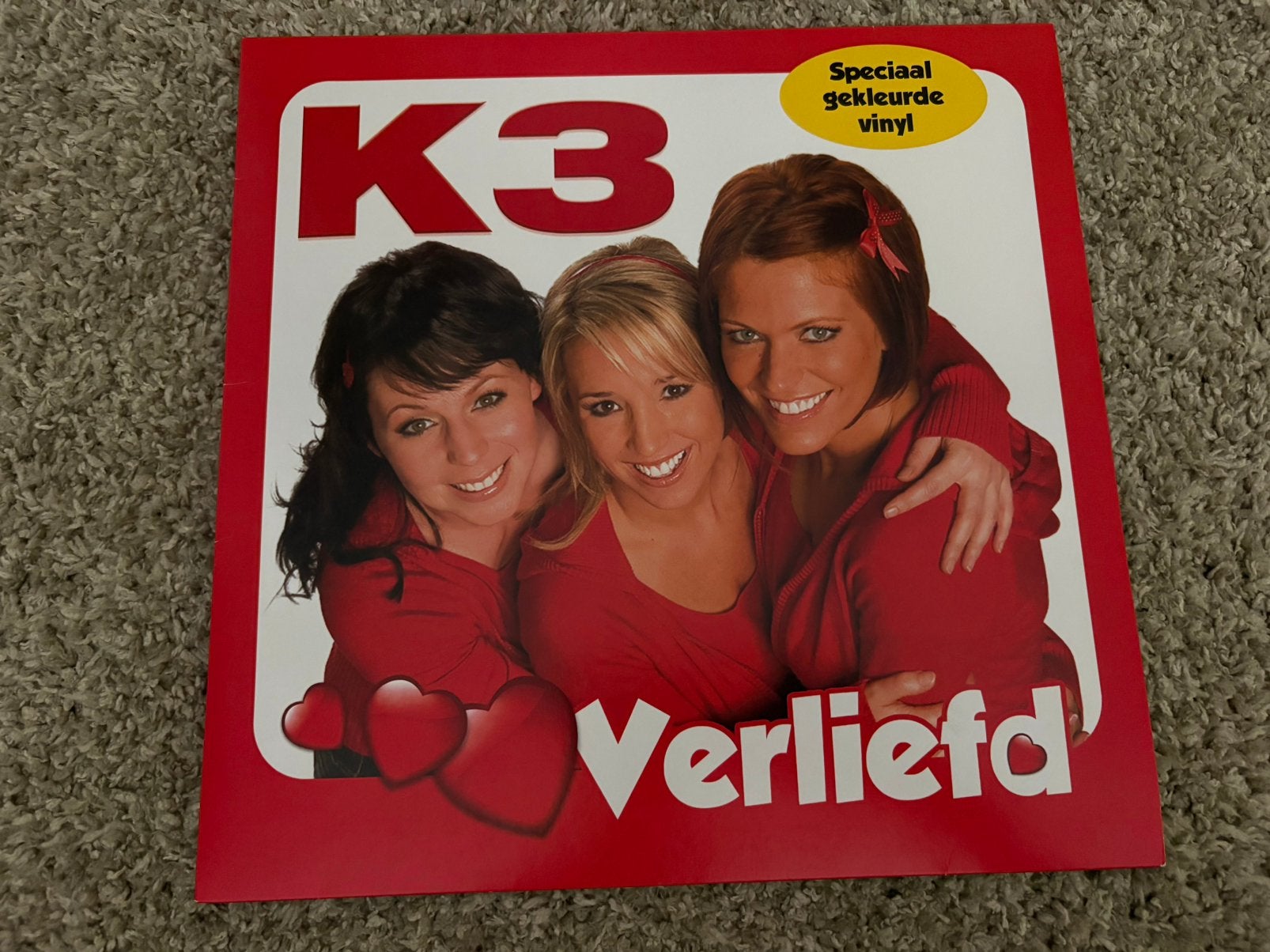 K3 verliefd LP Vinyl rood, Ophalen, Zo goed als nieuw, LP