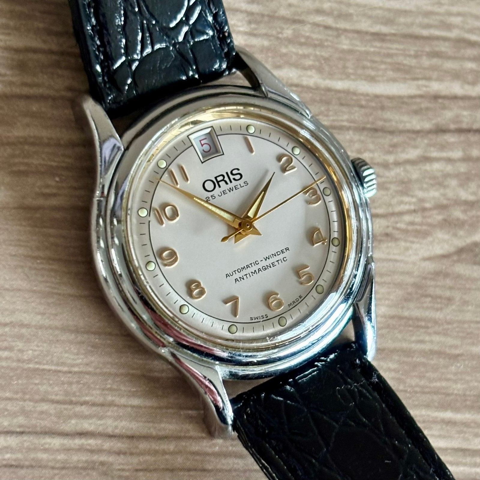 Mooi Oris horloge, Overige merken, Staal, Polshorloge, Ophalen of Verzenden