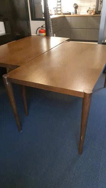 Bureau / Eettafel van Essen hout - 83 x 160 cm, Ophalen, Gebruikt, 50 tot 100 cm, 150 tot 200 cm