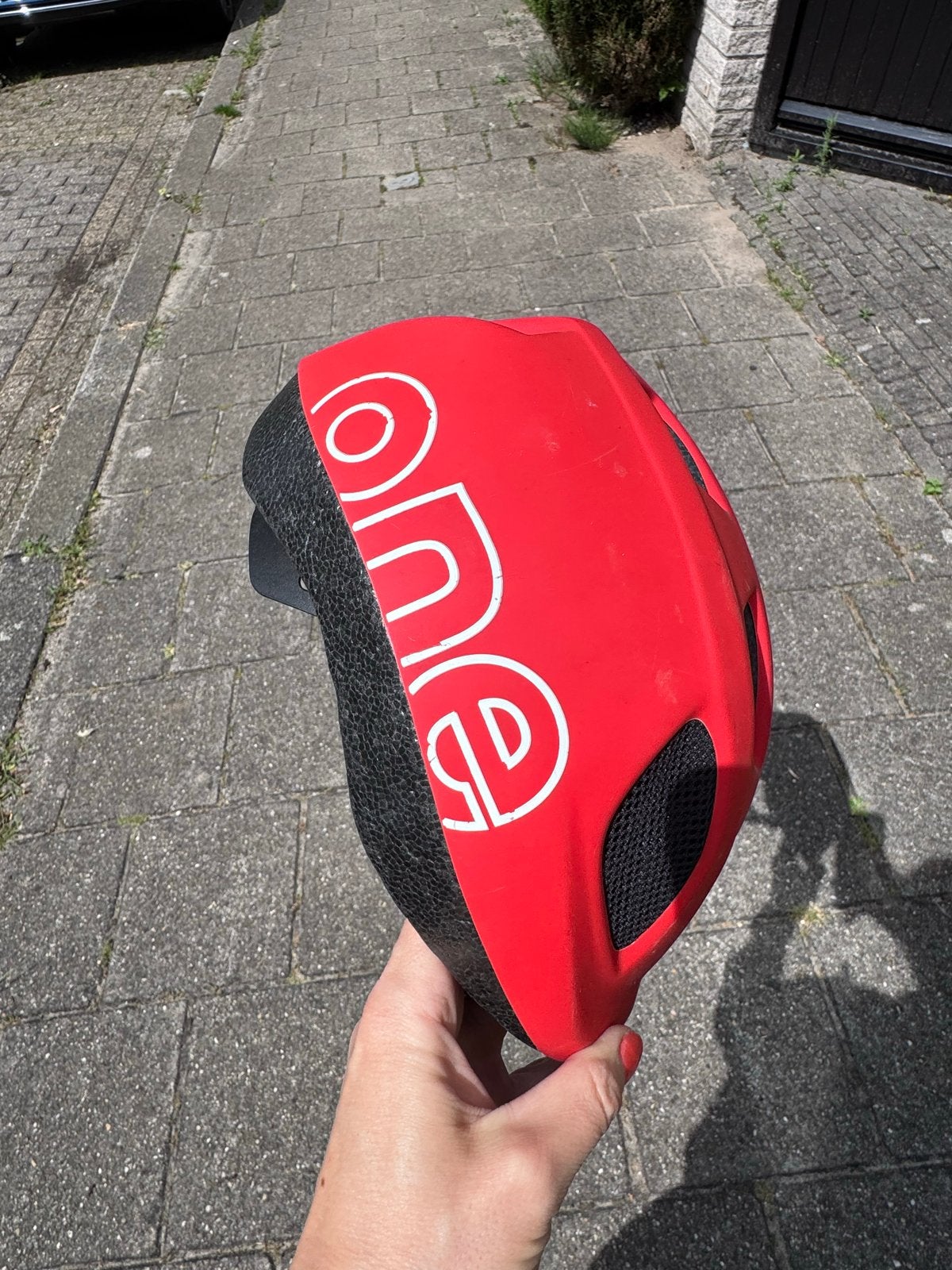 Fietshelm voor kinderen - rood - 3-9 jaar, Fietsen en Brommers, Fietsaccessoires | Fietshelmen, Gebruikt, Jongen of Meisje, Overige maten