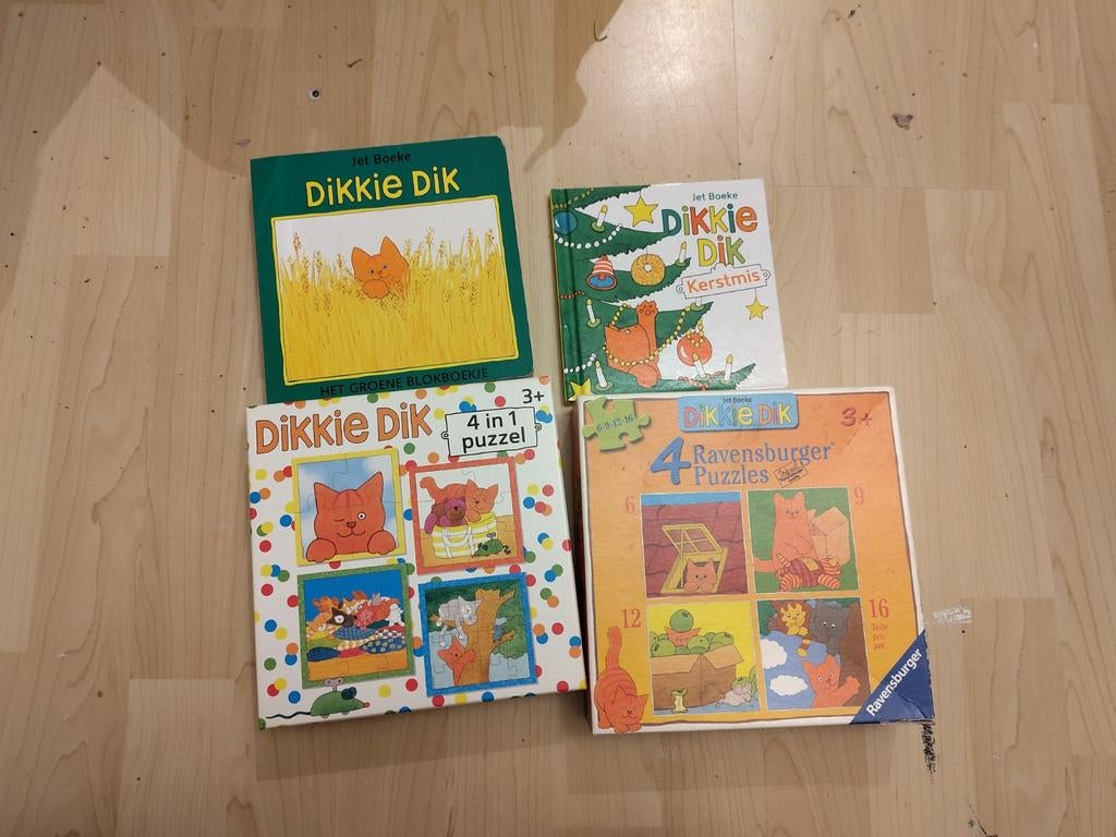 Dikkie Dik Boekjes & Puzzels Set (4 stuks), Kinderen en Baby's, Speelgoed | Kinderpuzzels, Ophalen