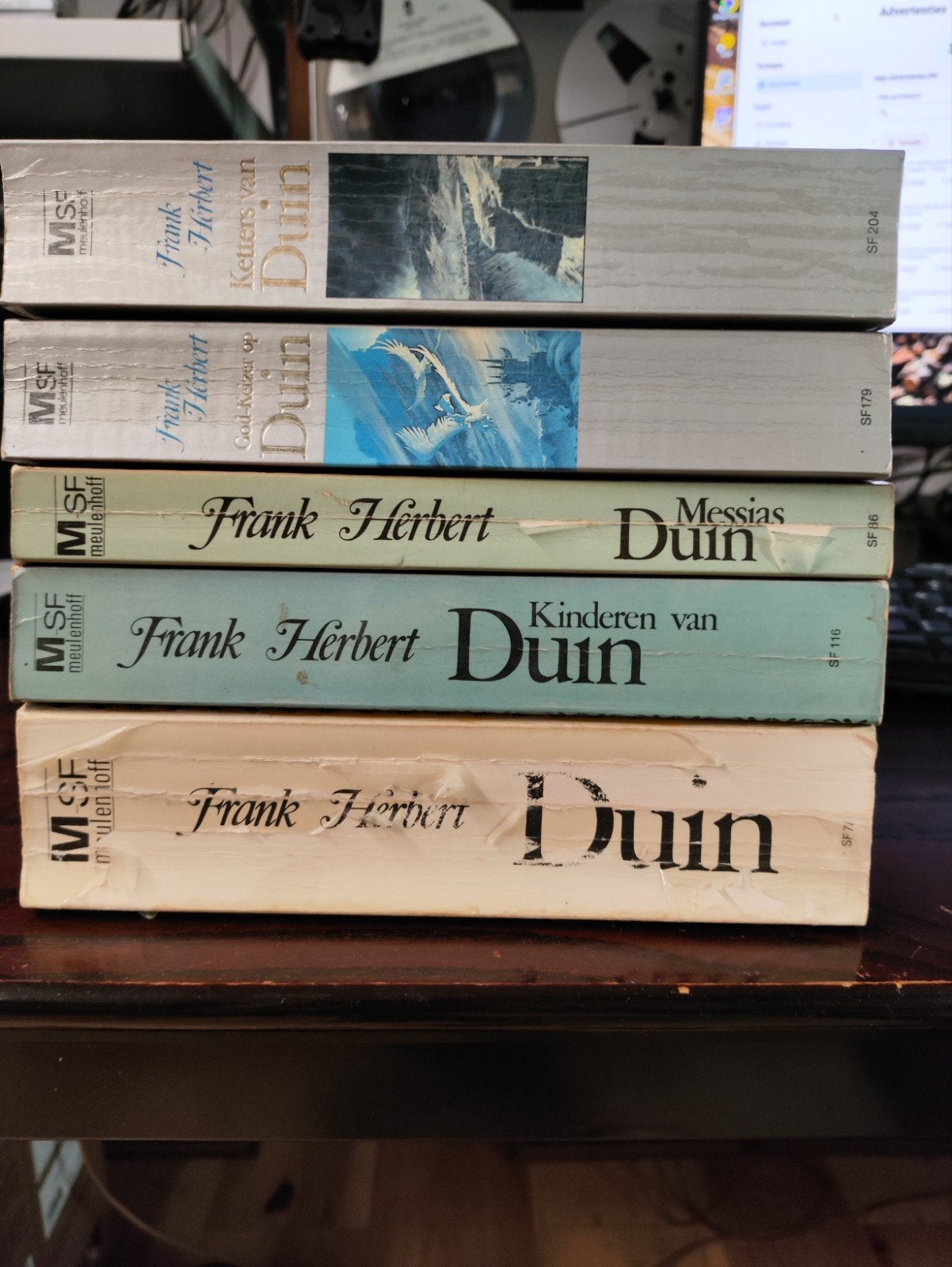 Frank Herbert Duin serie - 5 boeken, Ophalen of Verzenden, Gelezen, Frank Herbert