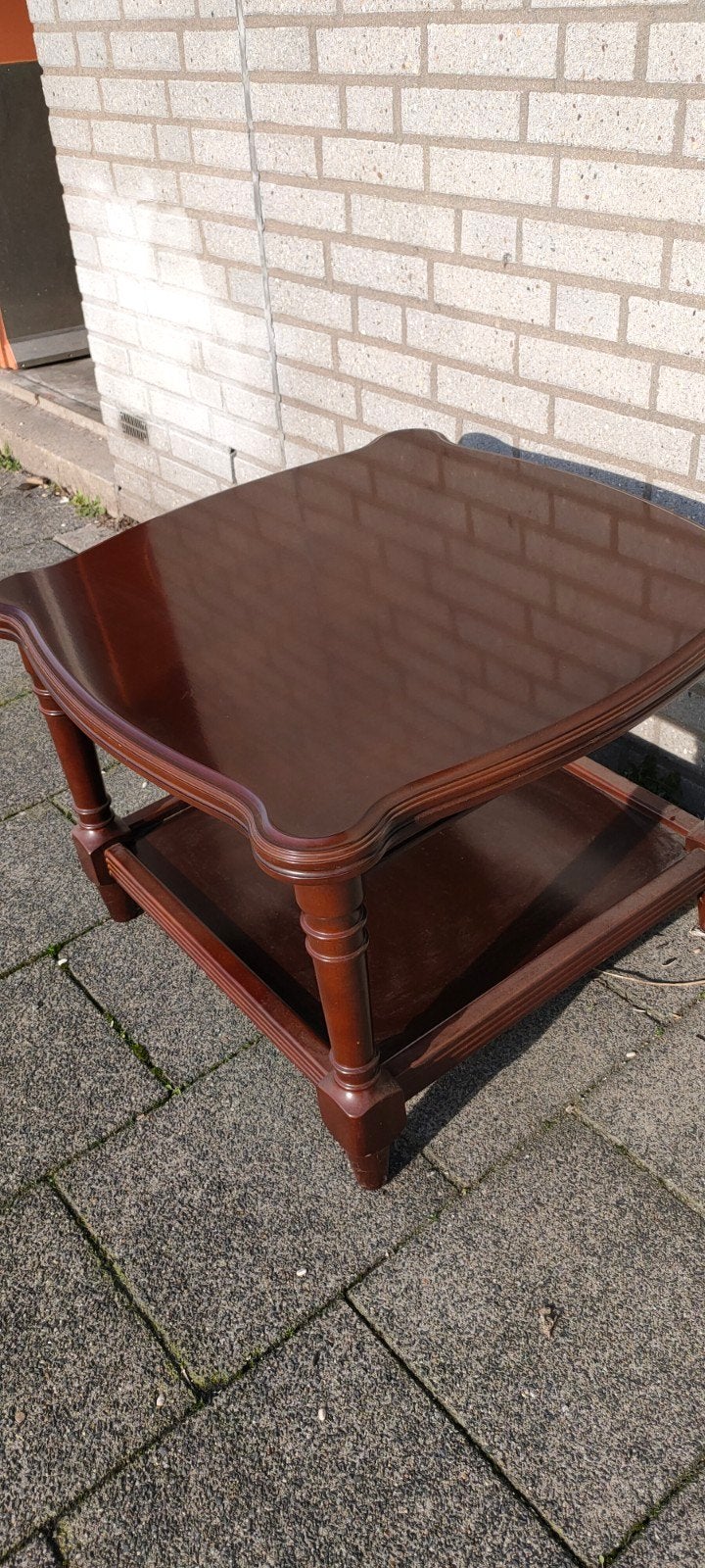 Vintage Tafels Bijzettafel kersenhout, Ophalen, Kersenhout, 50 tot 100 cm, 50 tot 100 cm
