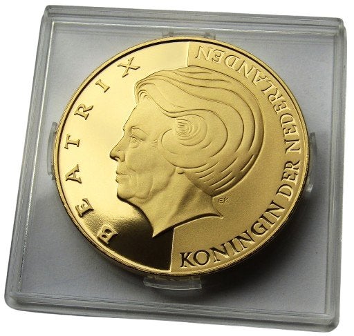 ** 2008  -  Beatrix 70 Jaar - Met Certificaat - Verguld *, Verzenden, Overige materialen, Nederland