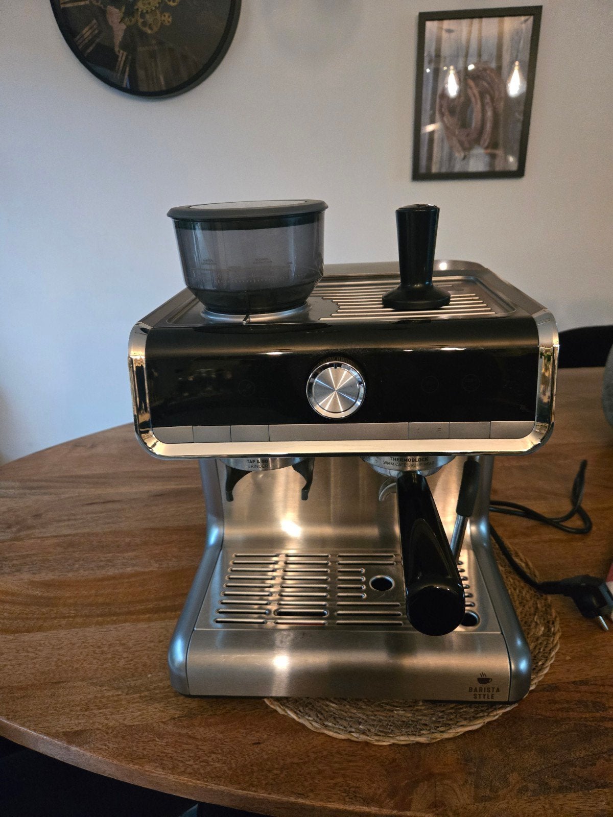 Domo DO720K Espressomachine met Geïntegreerde Koffiemolen, Stoompijpje, Espresso apparaat, Ophalen of Verzenden, Zo goed als nieuw