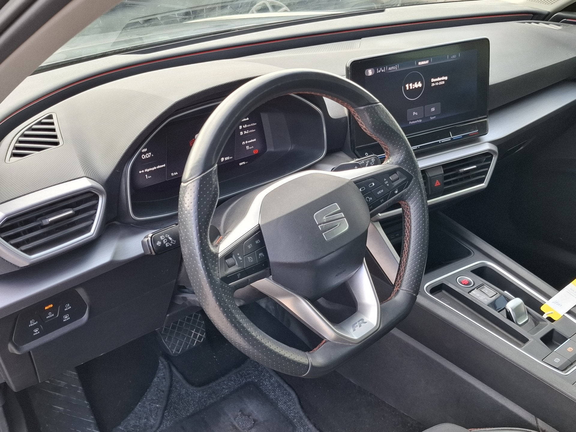 SEAT Leon Sportstourer 1.4 TSI eHybrid PHEV FR Business Inte, Auto's, Gebruikt, Leon, Leder en Stof, Verwarmde buitenspiegels