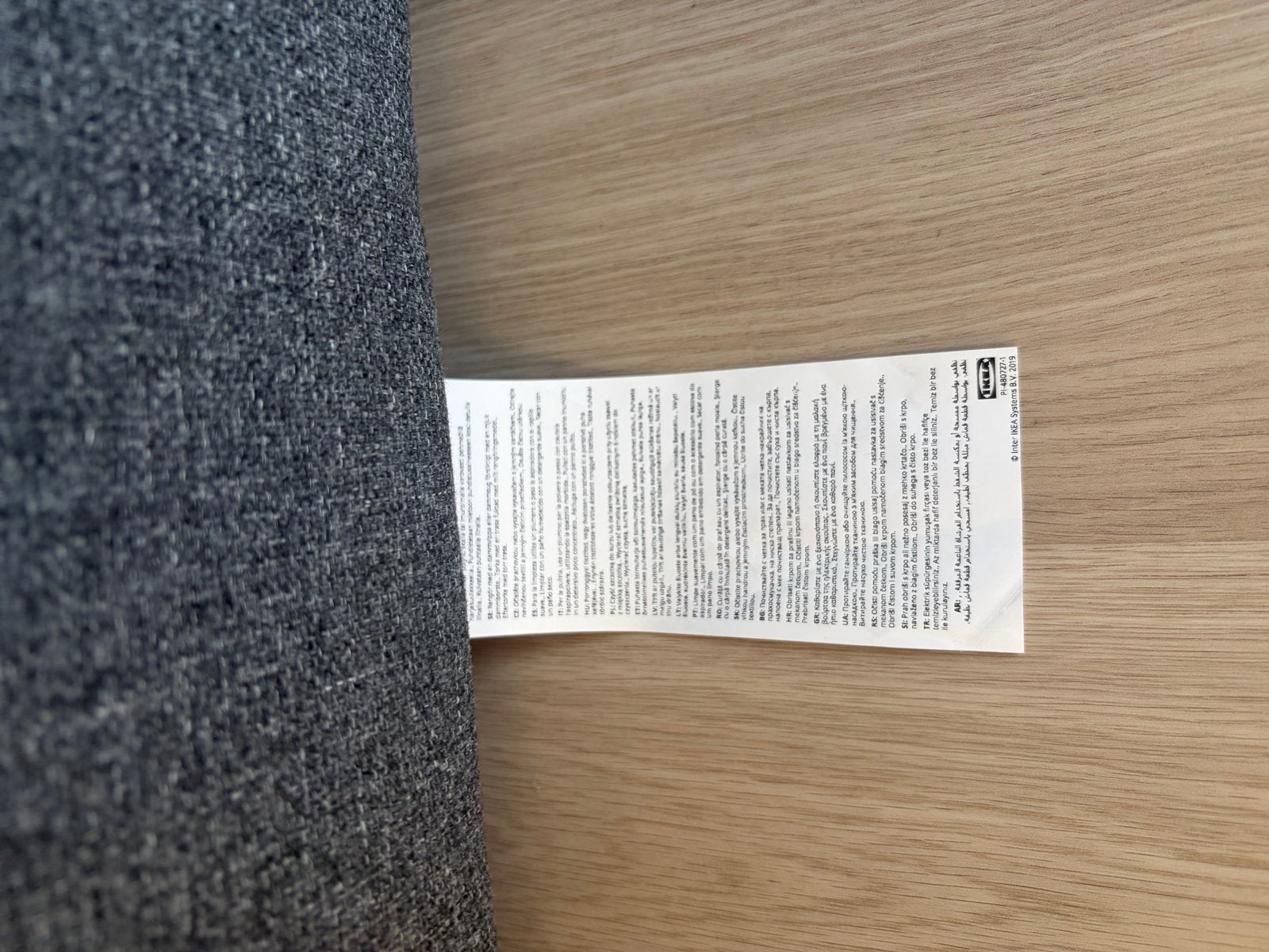 IKEA Lejde 2-zitsbank grijs/zwart - Zo goed als nieuw, Ophalen, 150 tot 200 cm, Tweepersoons, 75 tot 100 cm