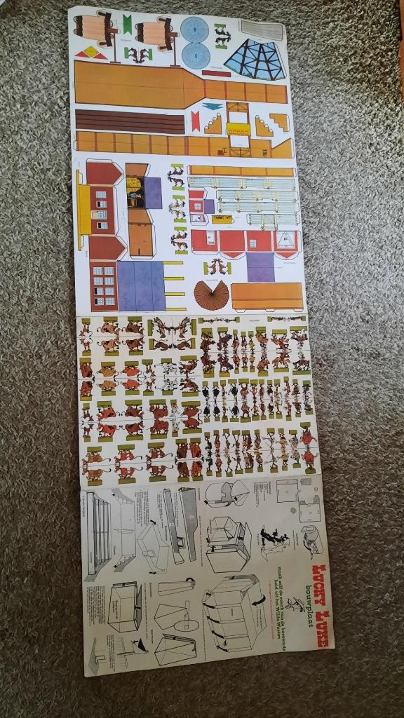 Te koop: Orginele bouwplaat van Lucky Luke, Complete serie of reeks, Ophalen, Nieuw