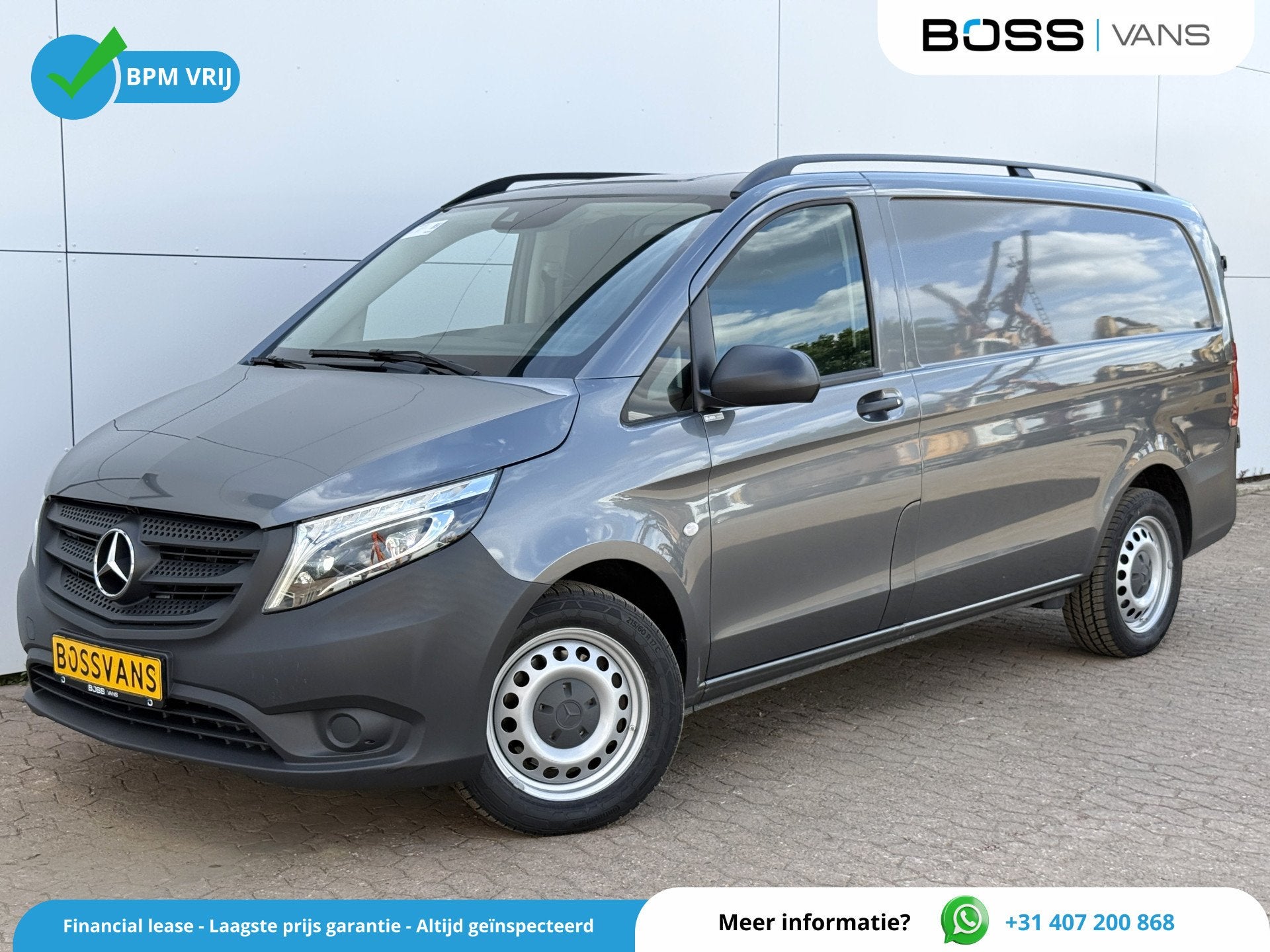 Mercedes-Benz Vito 119 1.9 CDI 190pk Automaat L2H1 LED Cruis, Auto's, Gebruikt, Zwart, Zwart, Mercedes-Benz