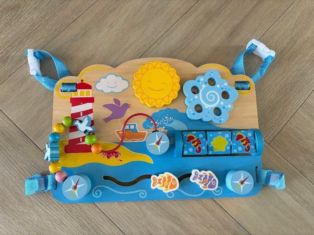 Houten activiteitenbord baby/kind, Ophalen of Verzenden, Zo goed als nieuw, Overige typen