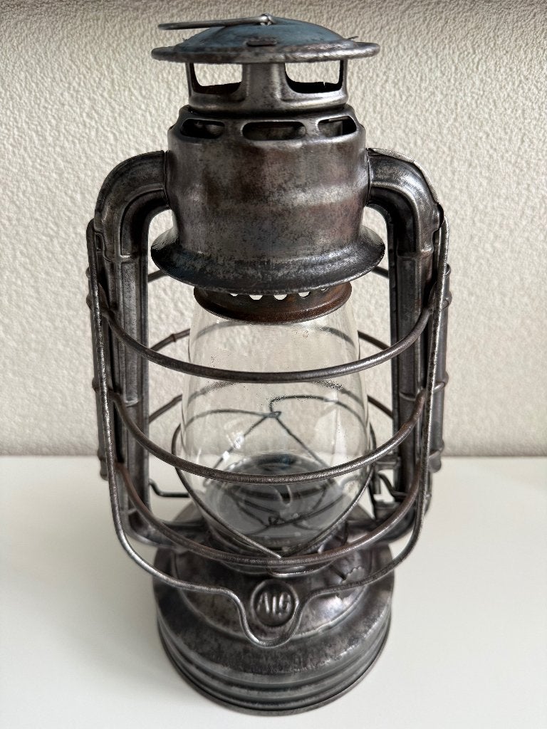 Vintage Franse ALG Marine stormlantaarn / stormlamp, Ophalen of Verzenden