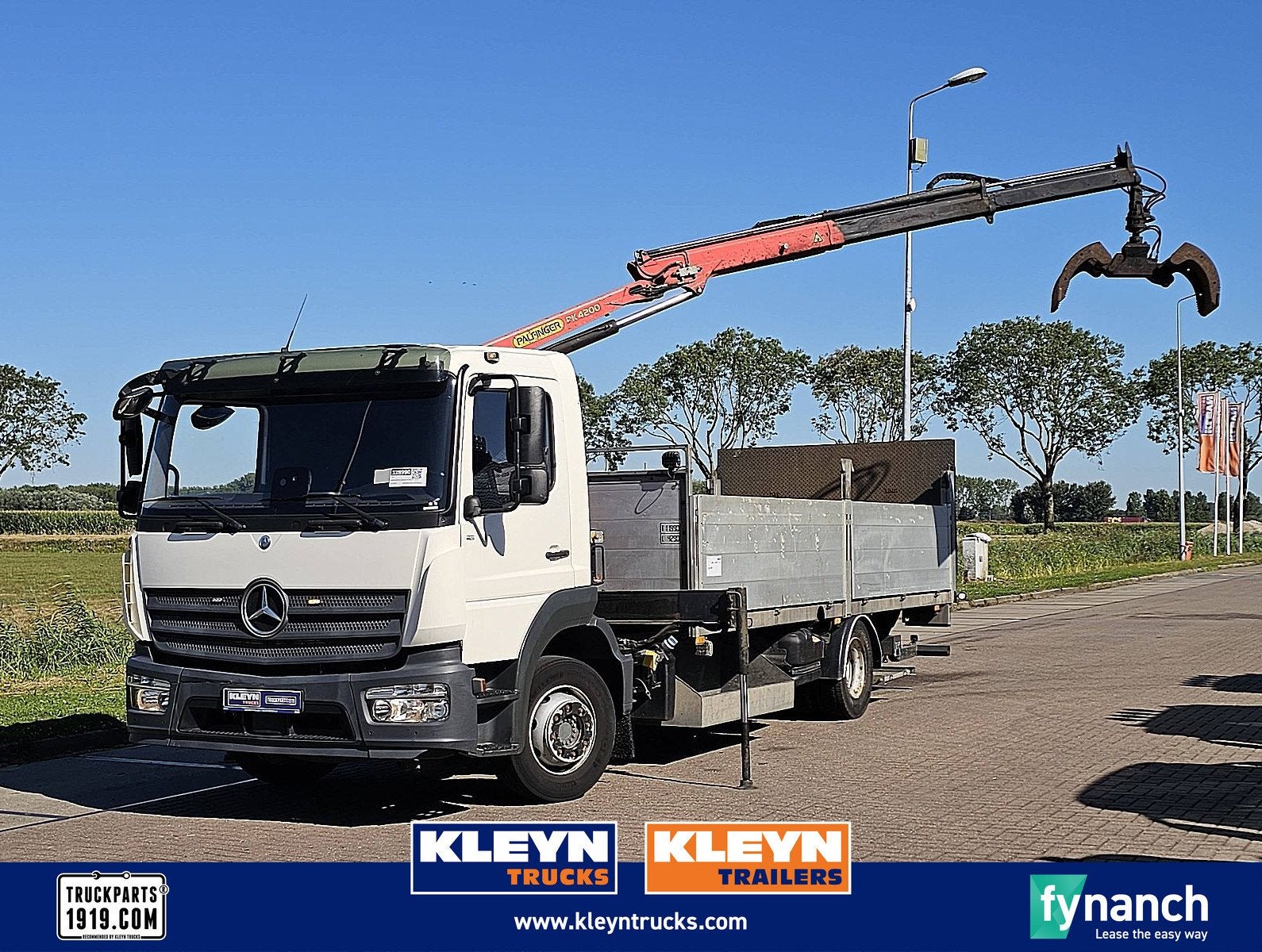 MERCEDES-BENZ ATEGO 1221 palfinger only127tkm, Automaat, Euro 6, Wit, Mercedes-Benz