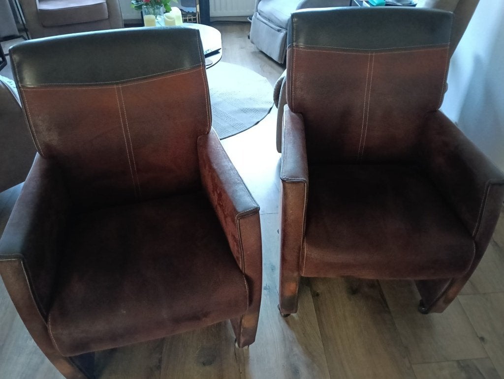 Te koop, Huis en Inrichting, Stoelen, Ophalen, Gebruikt, Bruin, Eén