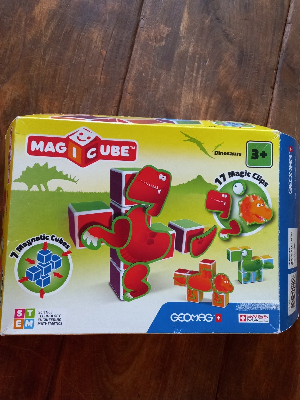 Geomag Magicube Dinosaurus Bouwset - Magnetisch Speelgoed, Ophalen of Verzenden, Zo goed als nieuw, Bouwen