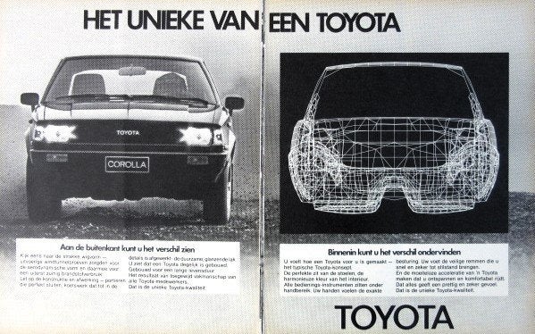 7 oude advertenties reclames Toyota Corolla autos 1981 auto, Verzamelen, Ophalen of Verzenden, Gebruikt, Auto's