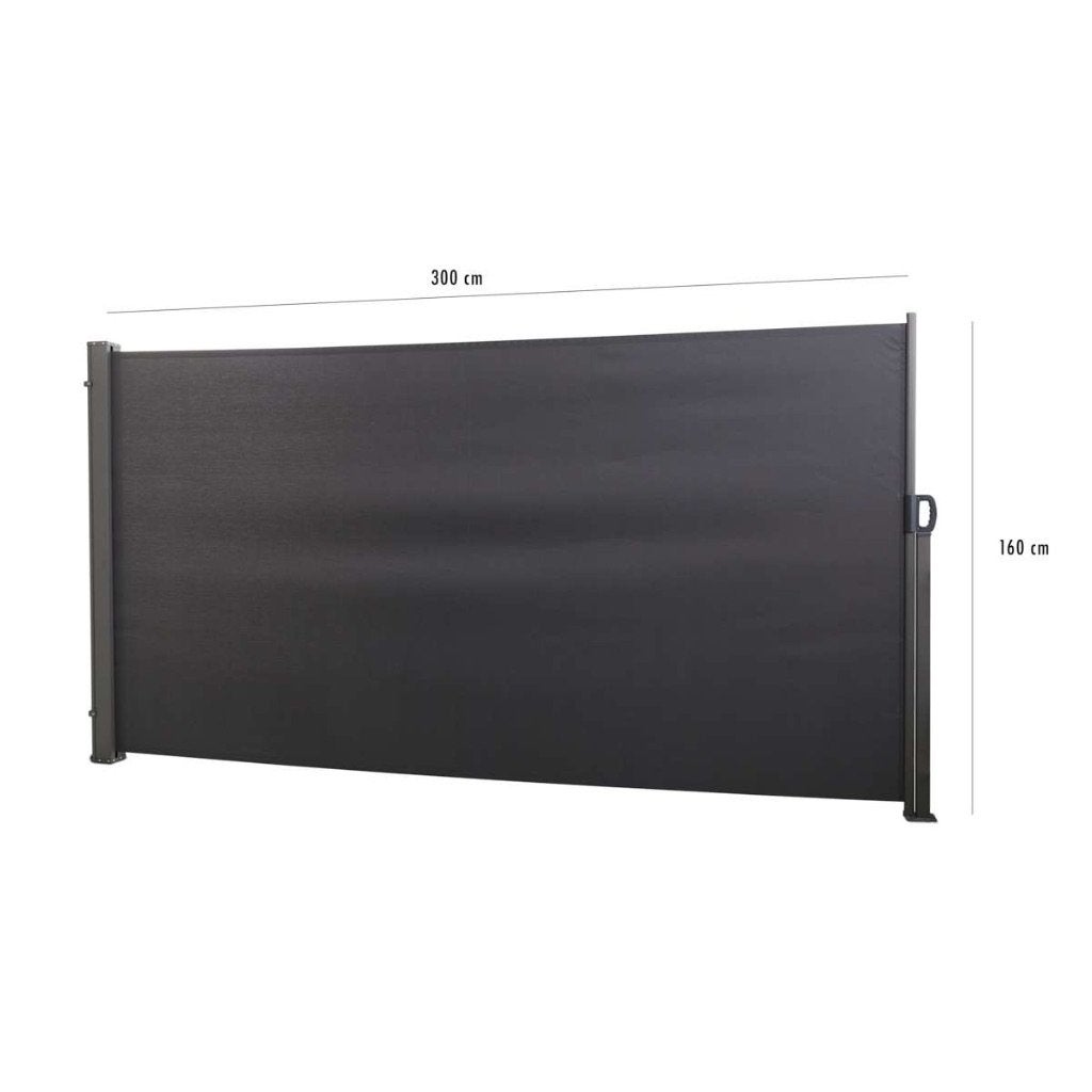 Windscherm Aluminium 160x300 Antraciet, Tuin en Terras, Tuinschermen, Ophalen, Aluminium, Zo goed als nieuw, 200 cm of meer