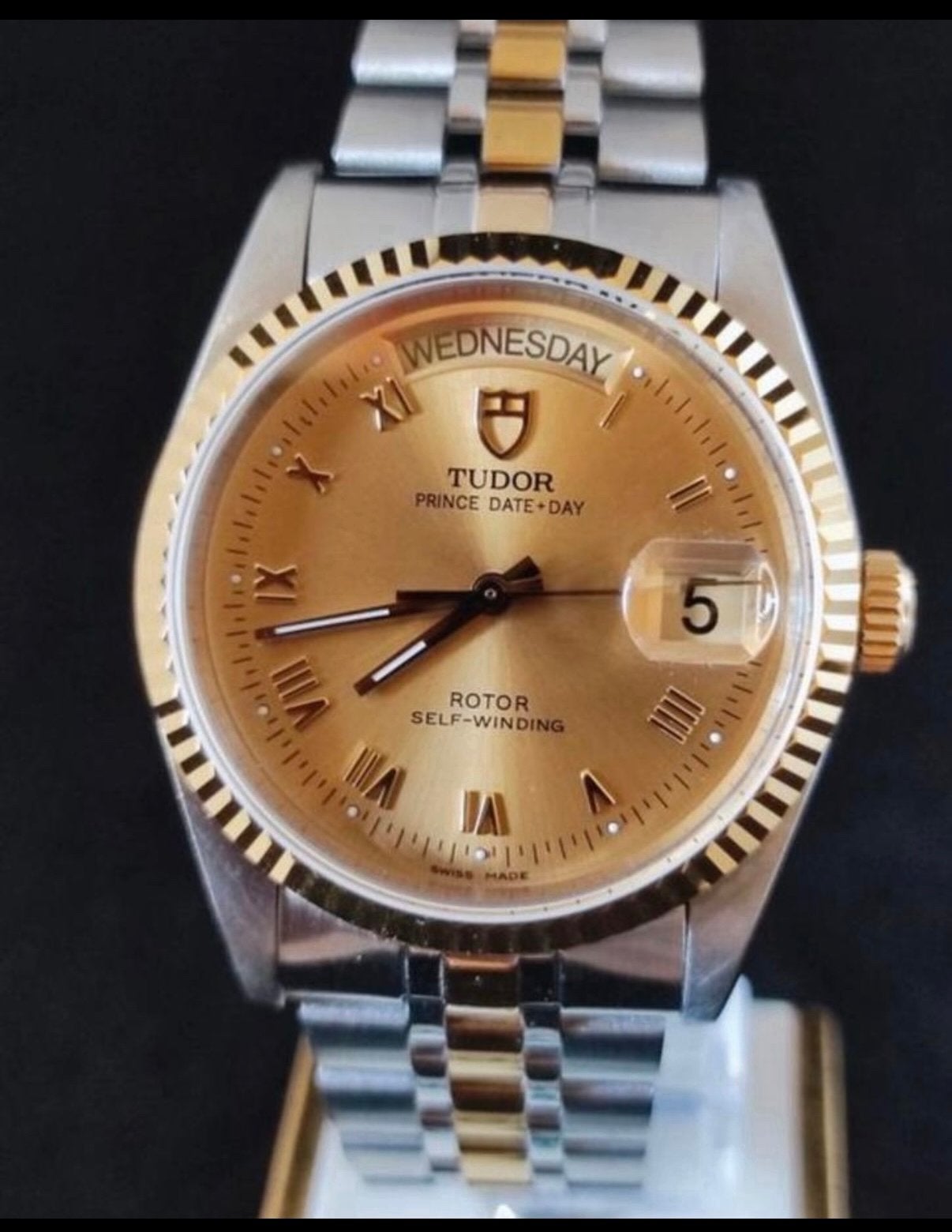 Tudor day date Rolex (Watch only), Sieraden, Tassen en Uiterlijk, Horloges | Heren, Ophalen of Verzenden, Zo goed als nieuw, Staal
