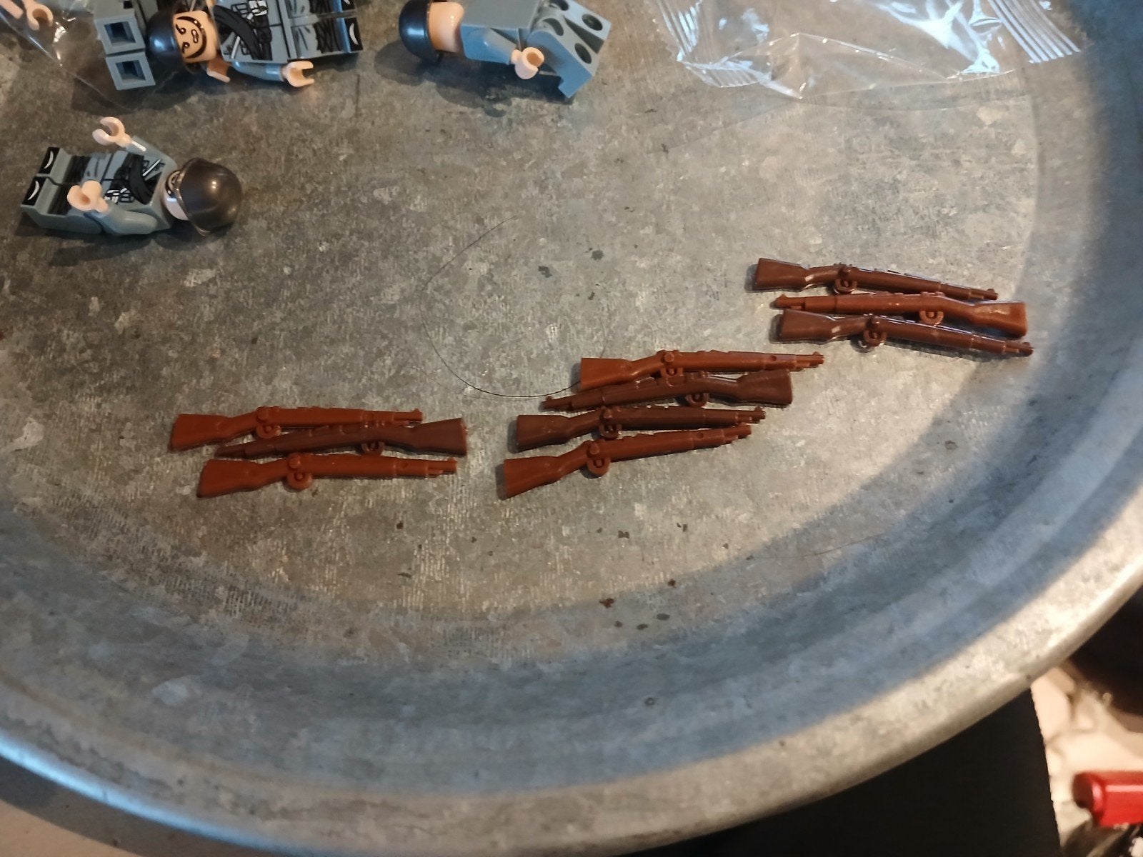 10 Italiaanse WW2 Minifiguren met Wapens (Namaak), Ophalen of Verzenden, Zo goed als nieuw, Overige merken