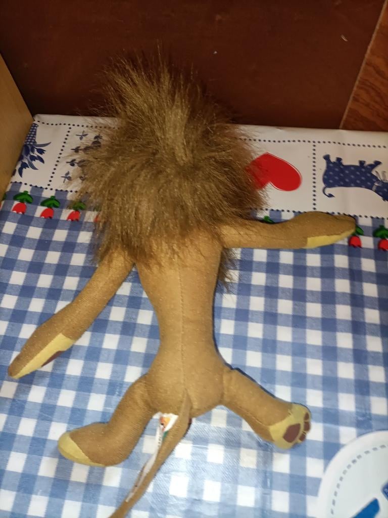 Madagascar Alex de Leeuw knuffel Super de Boer 25 cm groot, Kinderen en Baby's, Speelgoed | Knuffels en Pluche, Ophalen of Verzenden