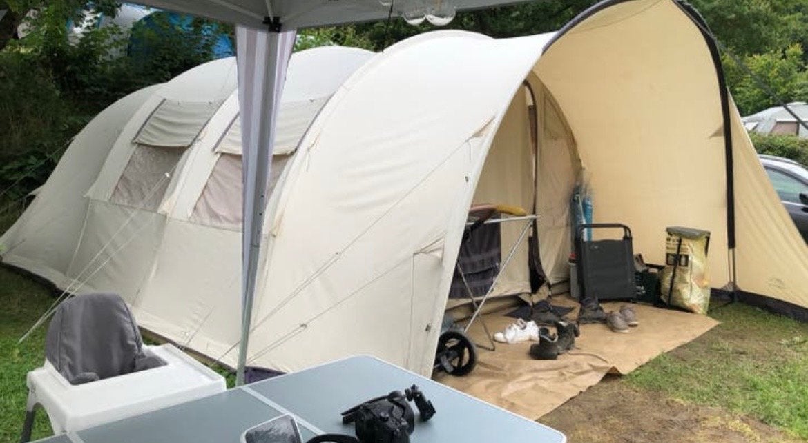 Bardani Villanova 400 tunneltent - 5 persoons, Caravans en Kamperen, Tenten, Ophalen, Gebruikt, Tot en met 5
