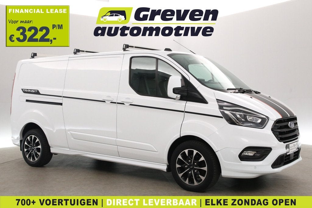 Ford Transit Custom 2.0 TDCI L1H1 Sport 185PK | Automaat | A, Auto's, Bestelauto's, 15 km/l, Euro 6, 1850 kg, Wit