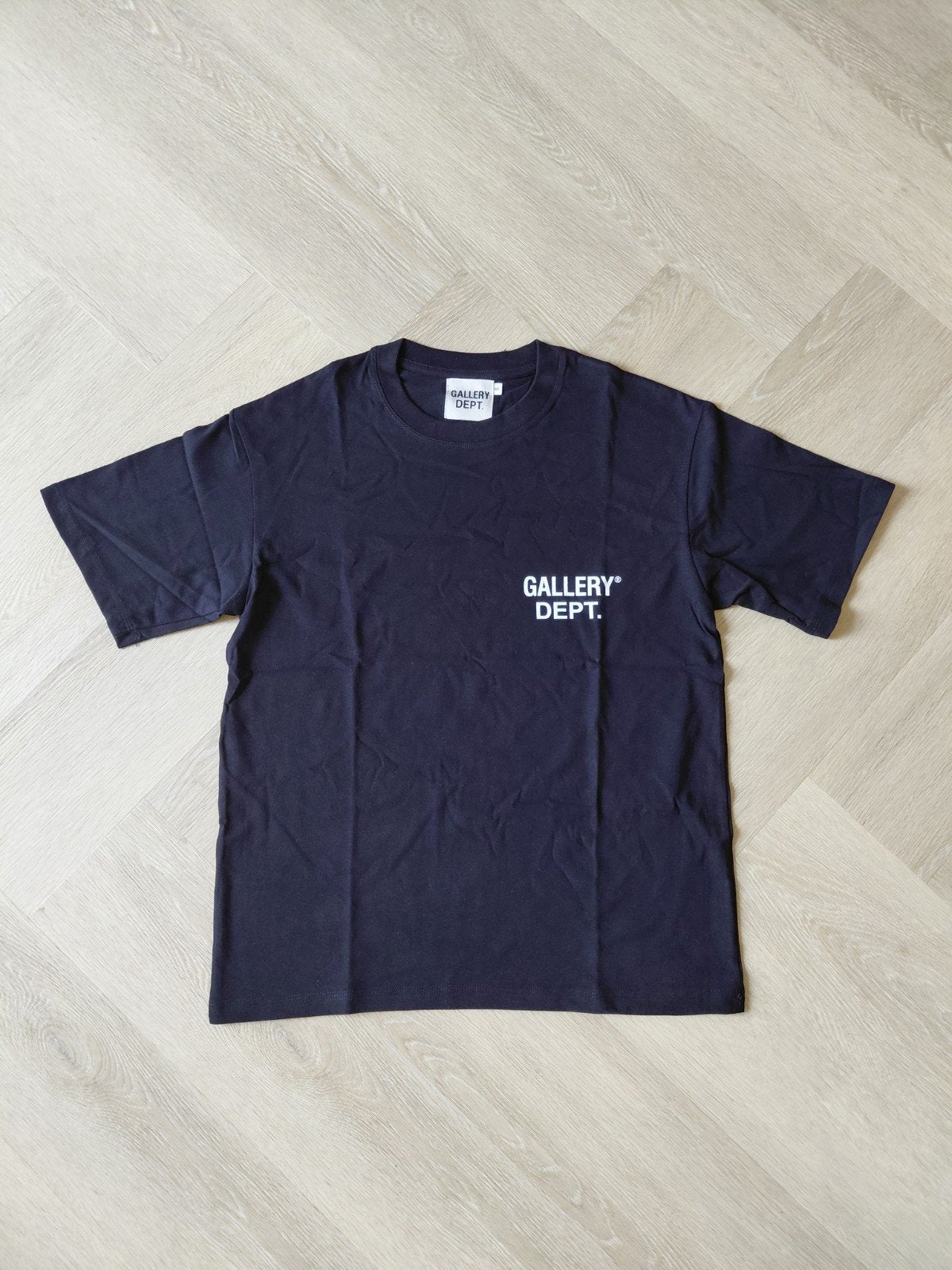 Gallery Dept. T-shirt - Donkerblauw met logo, Kleding | Heren, T-shirts, Verzenden, Zwart, Nieuw, Gallery Dept.