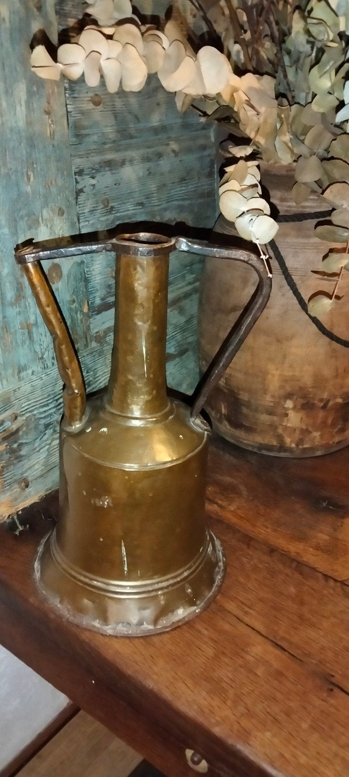 Brocante oude waterketel, Ophalen of Verzenden, Koper