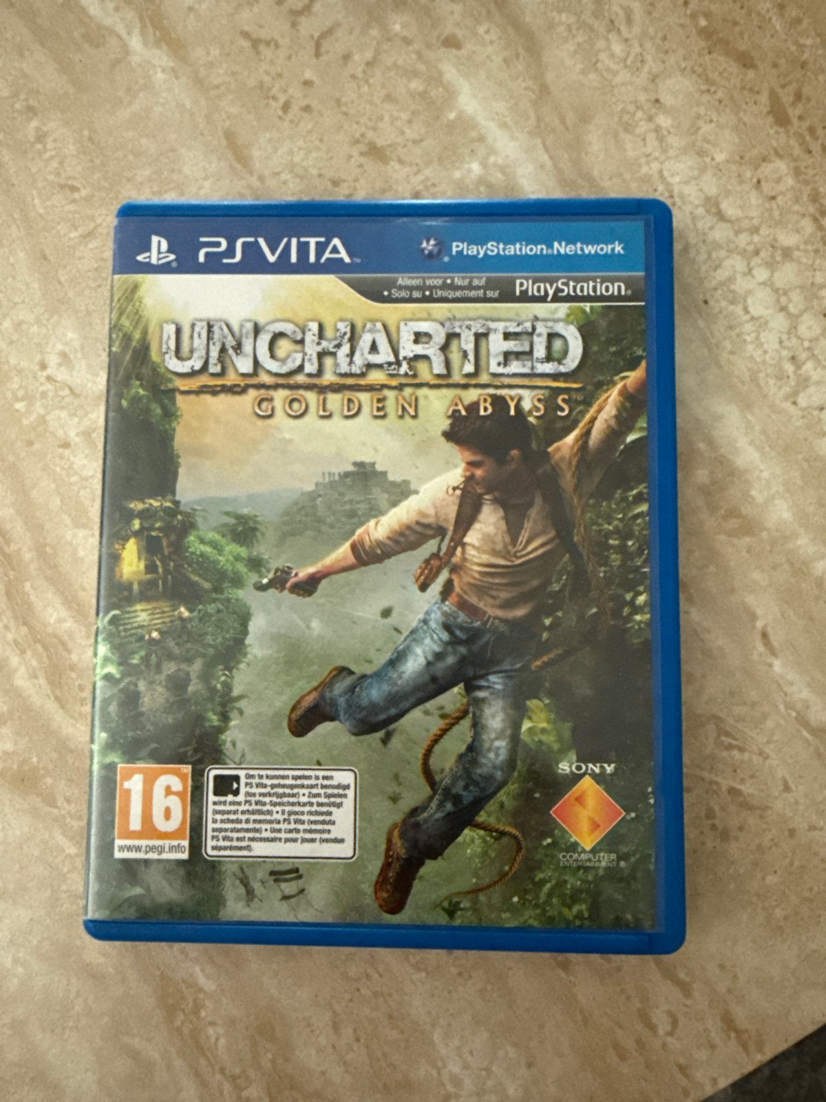 Uncharted: Golden Abyss - PS Vita (Zo goed als nieuw), Avontuur en Actie, 1 speler, Ophalen of Verzenden, Zo goed als nieuw