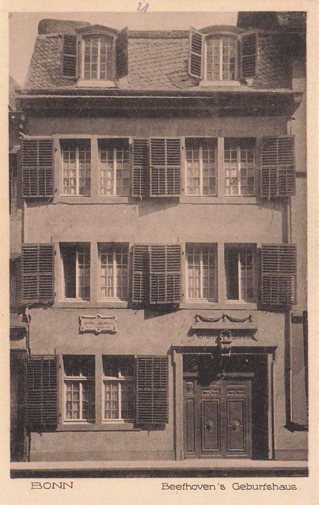 703-278-051 Bonn  Beethoven Geburtshaus, Verzamelen, Verzenden, Voor 1920, Duitsland