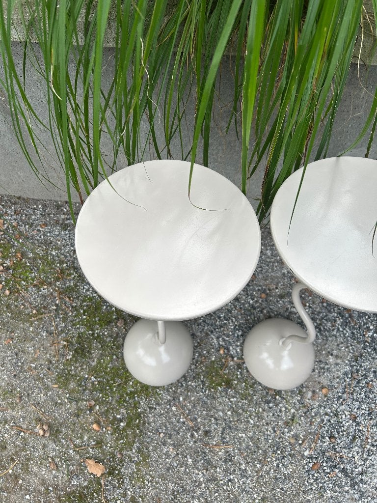 H&M home bijzettafels 2x, Ophalen, Minder dan 55 cm, Metaal of Aluminium, Rond
