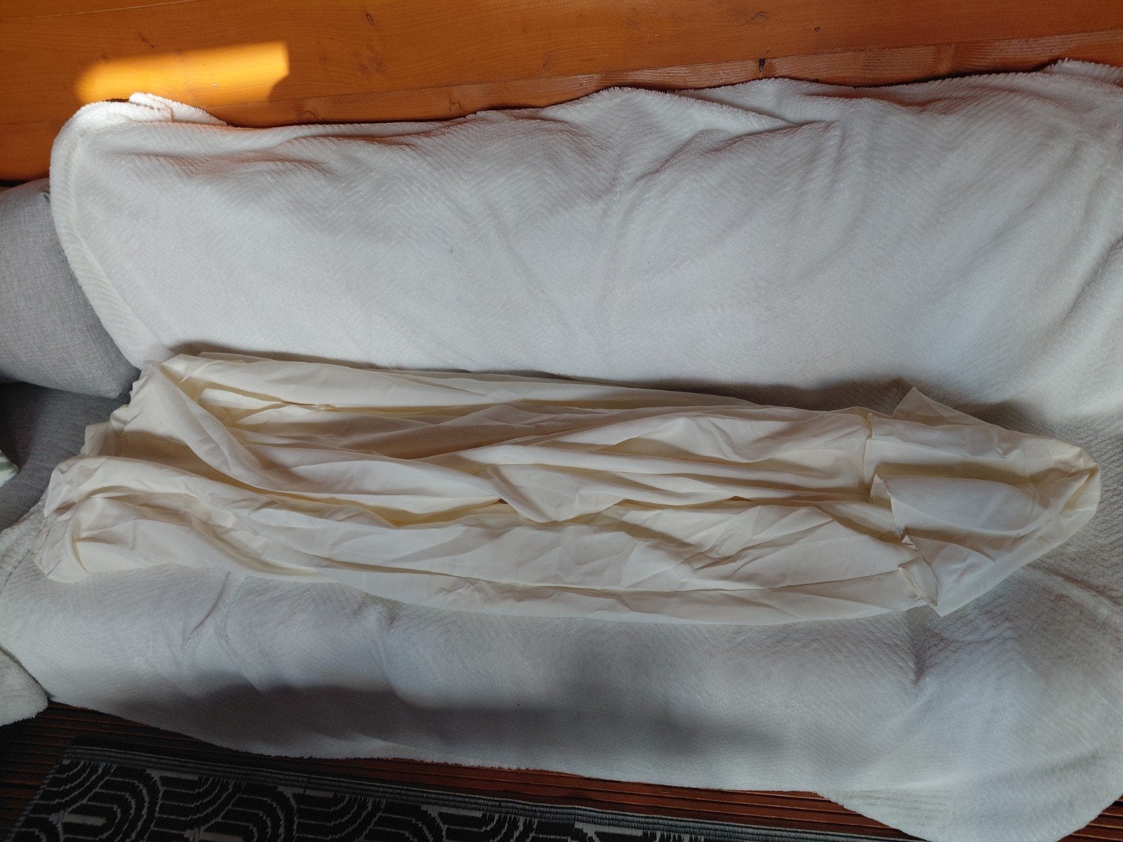 Parasoldoek 3 meter crème - VidaXL met 8 baleinen, Ophalen of Verzenden
