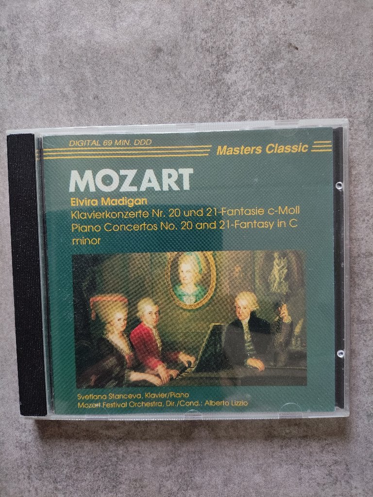 Mozart Elvira Madigan Masters Classic, Ophalen of Verzenden, Classicisme, Zo goed als nieuw, Kamermuziek