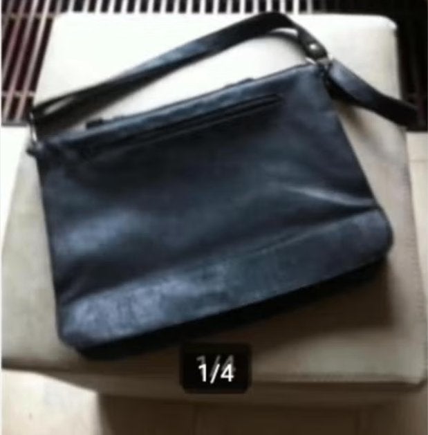 Dames aktetas zwart leer br38cm H 28 cm, Overige merken, Zwart, Ophalen of Verzenden, Zo goed als nieuw