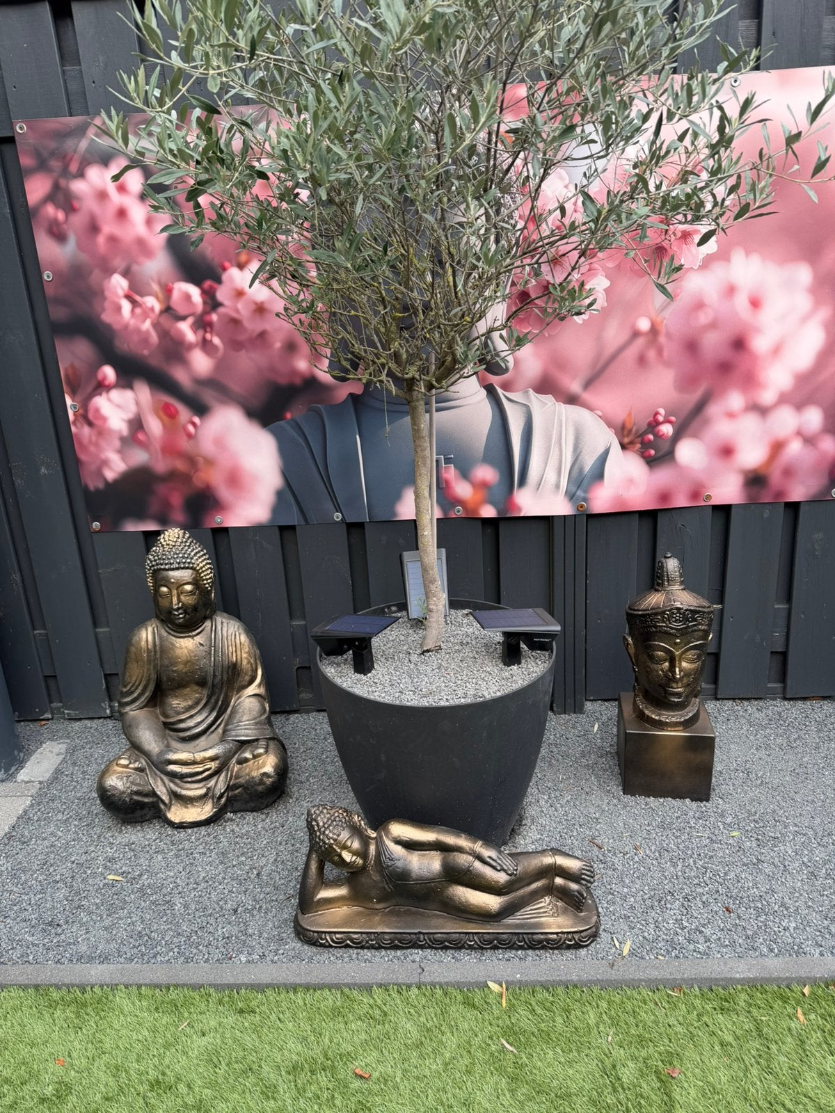 3 Mooie Boeddha beelden kan voor binnen en buiten, Tuin en Terras, Ophalen, Nieuw, Overige materialen