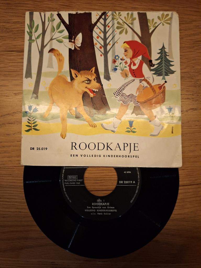Roodkapje - Een volledig kinderhoorspel - Vinyl Single, Gebruikt, Originele persing, Single, Ophalen of Verzenden