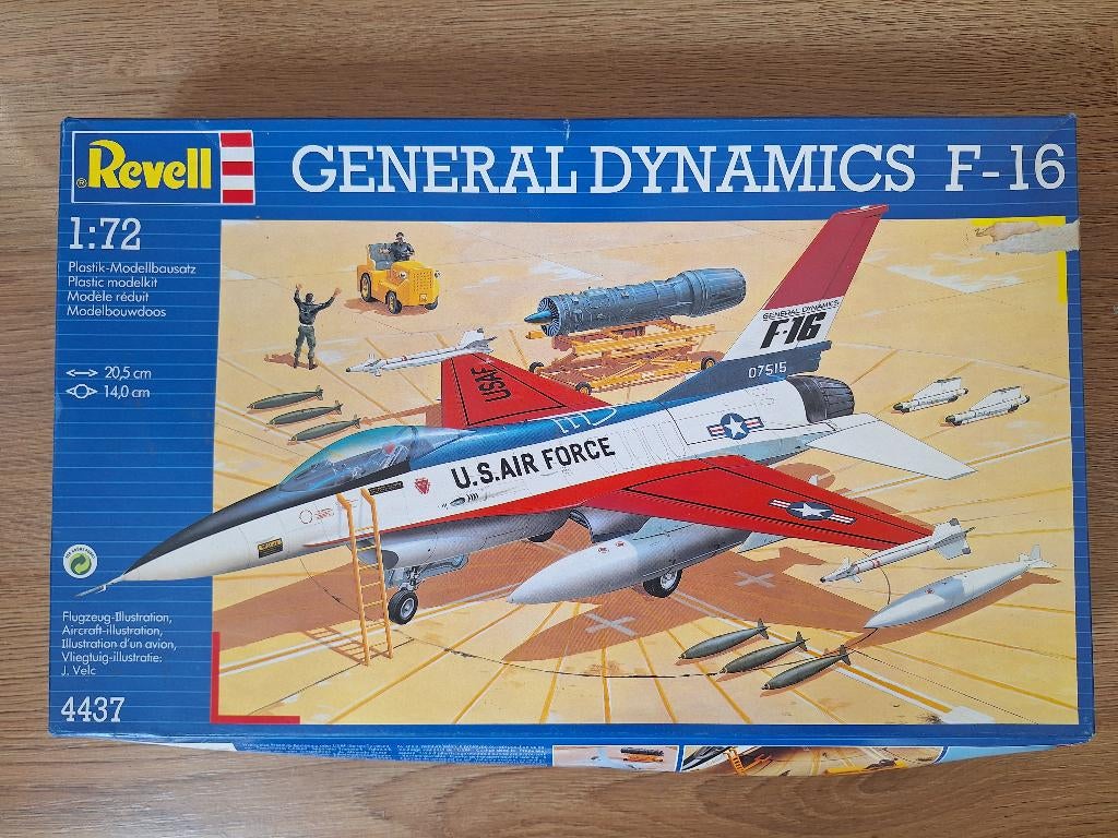 1:72 1/72 Revell General Dynamis F-16 1, 1:72 tot 1:144, Revell, Ophalen of Verzenden, Zo goed als nieuw