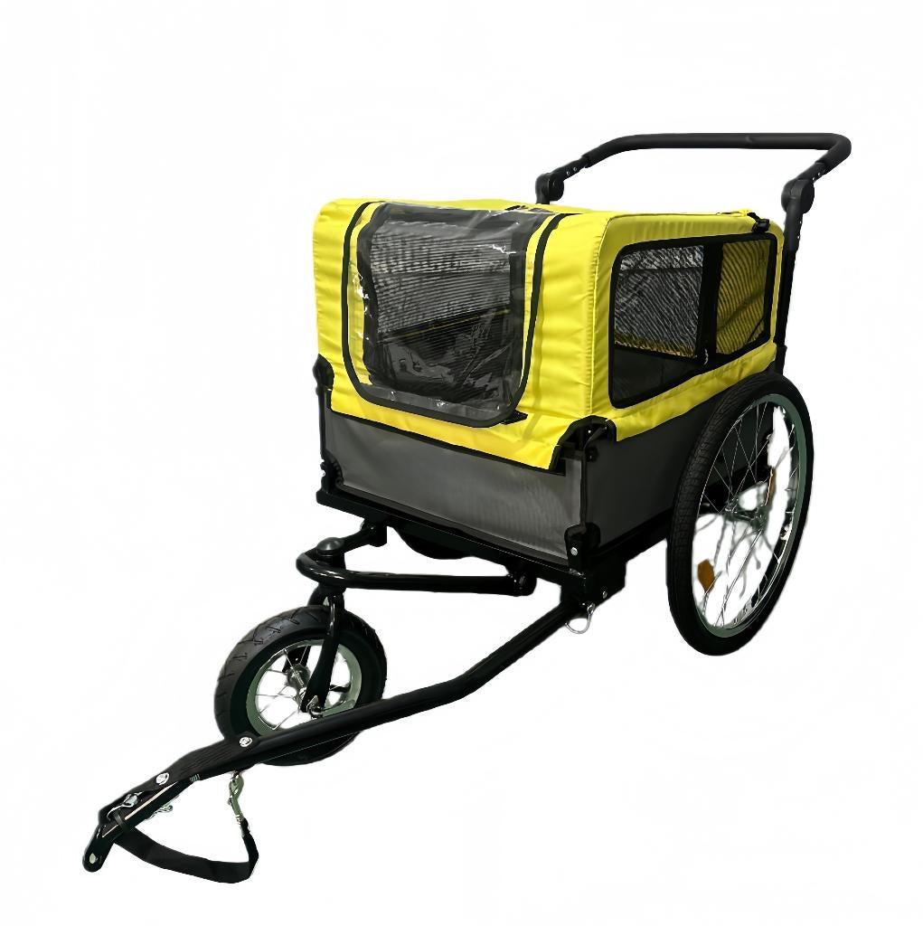 Fietskar hond - wandelwagen hond - 2 in 1 fietskar, Ophalen, Huisendier, 60 tot 80 kg, Nieuw