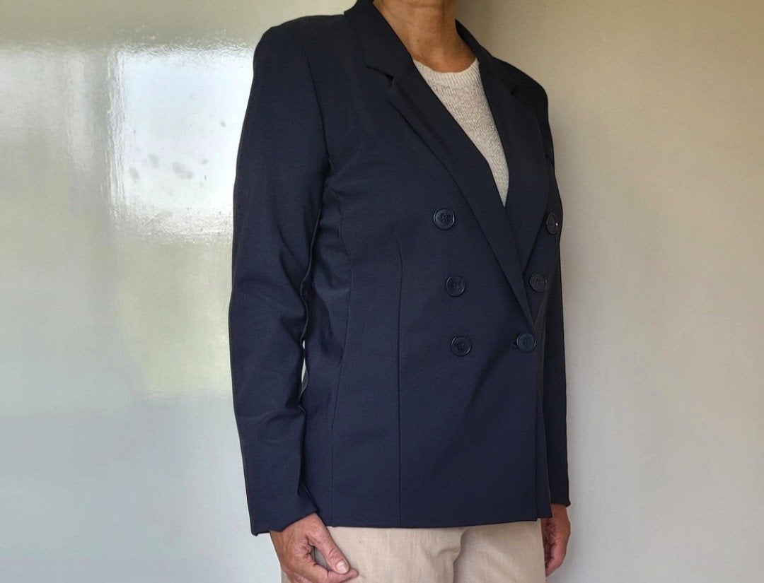 Studio Anneloes Blazer S Travel Donkerblauw colbert blazer, Studio Anneloes, Zo goed als nieuw, Jasje, Maat 36 (S)