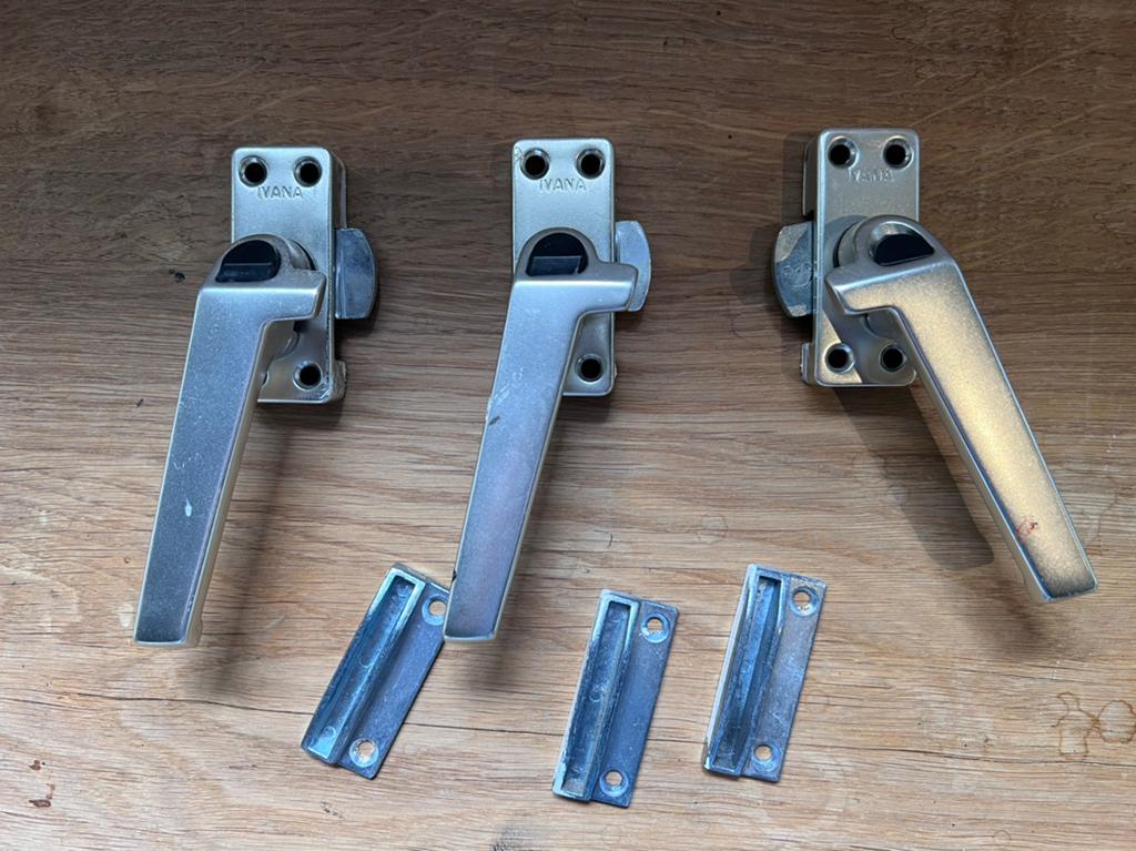 Prima raamkrukken, uitzetkrukken., Doe-het-zelf en Verbouw, Ophalen of Verzenden, Gebruikt, Koper of Messing, Klink of Kruk