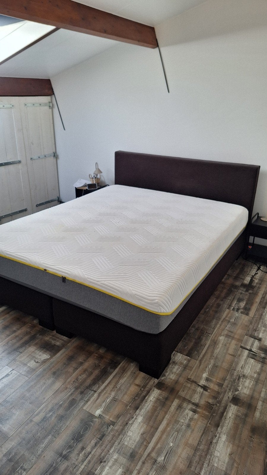 Boxspring met Tempur Sensation Elite matras 180x220, Ophalen, Eenpersoons, 90 cm