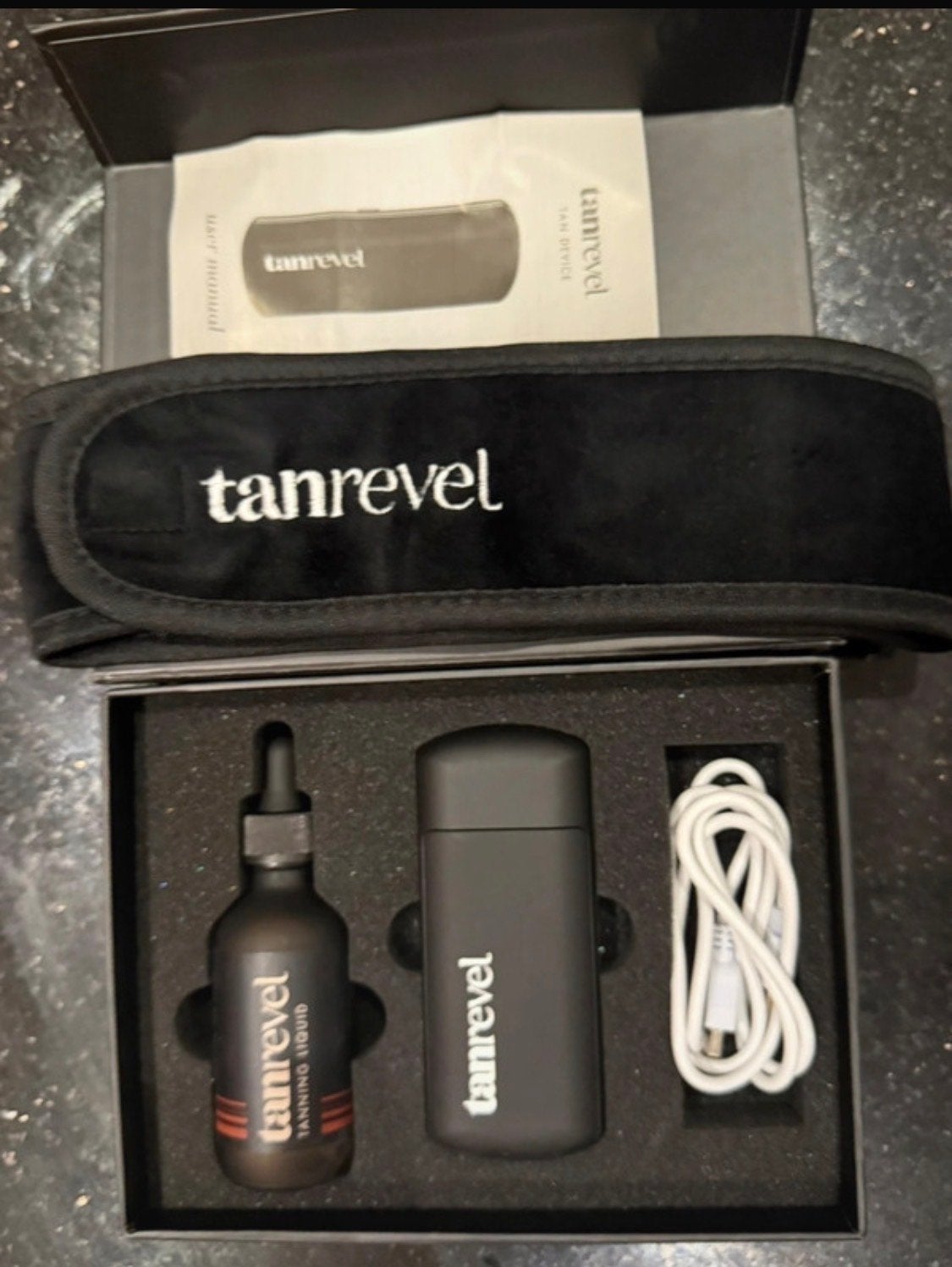 Tanrevel Tanning Device met Tanning Liquid en Accessoires, Ophalen of Verzenden, Zo goed als nieuw, Zonnebrand of After Sun